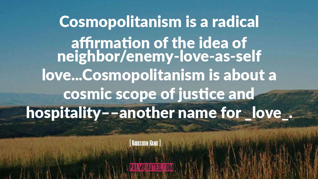 Cosmopolitanism quotes by Namsoon Kang