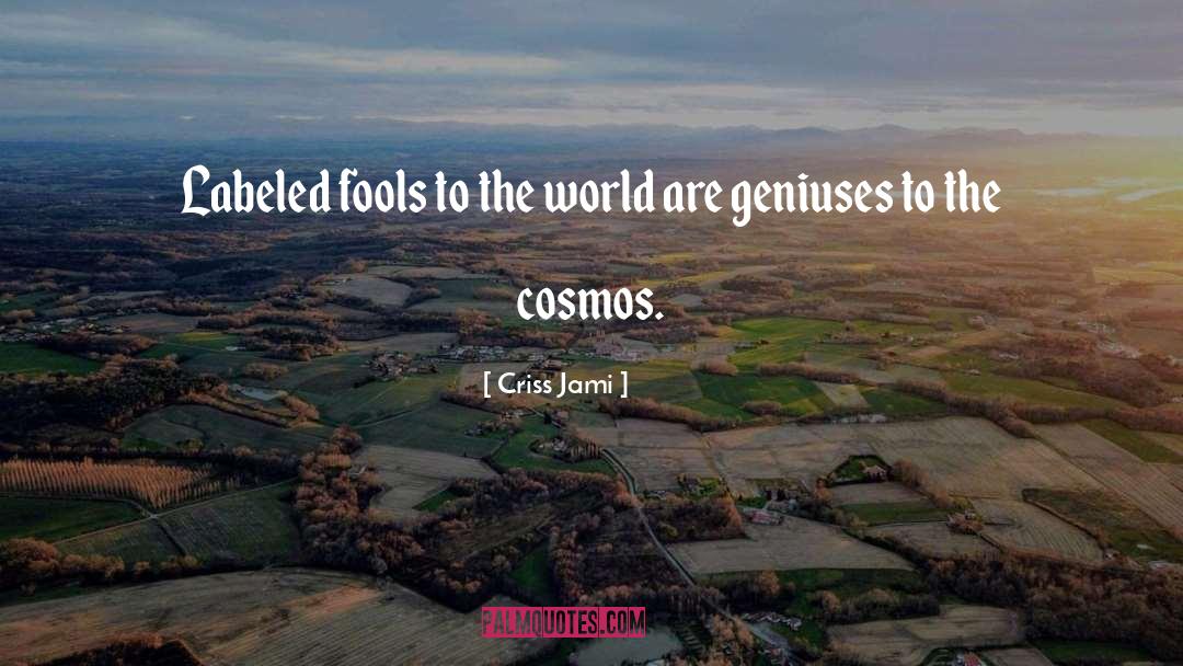 Cosmos Dissidia quotes by Criss Jami