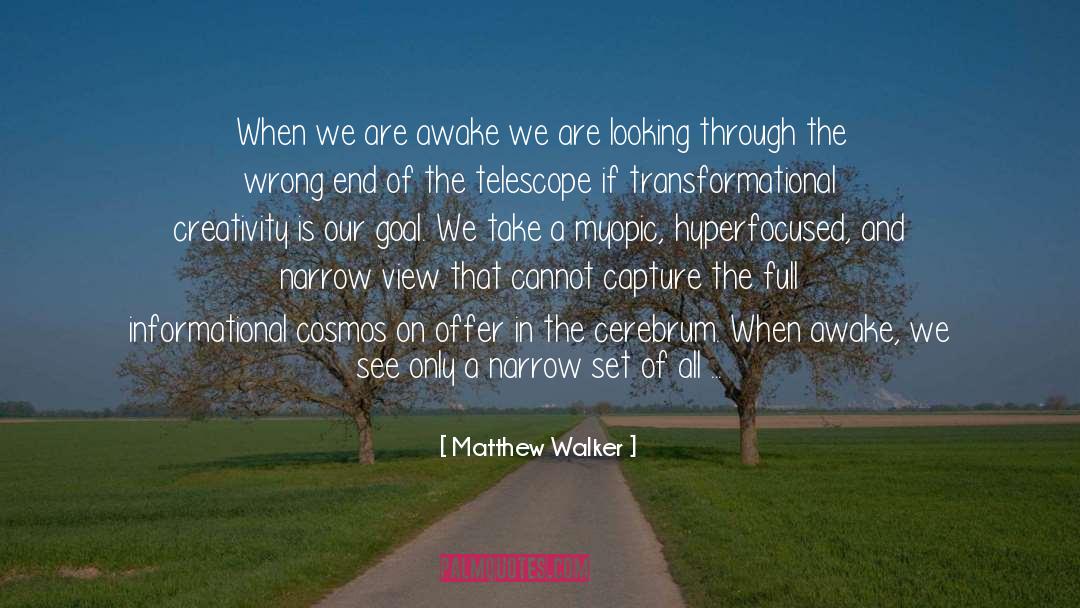 Cosmos quotes by Matthew Walker