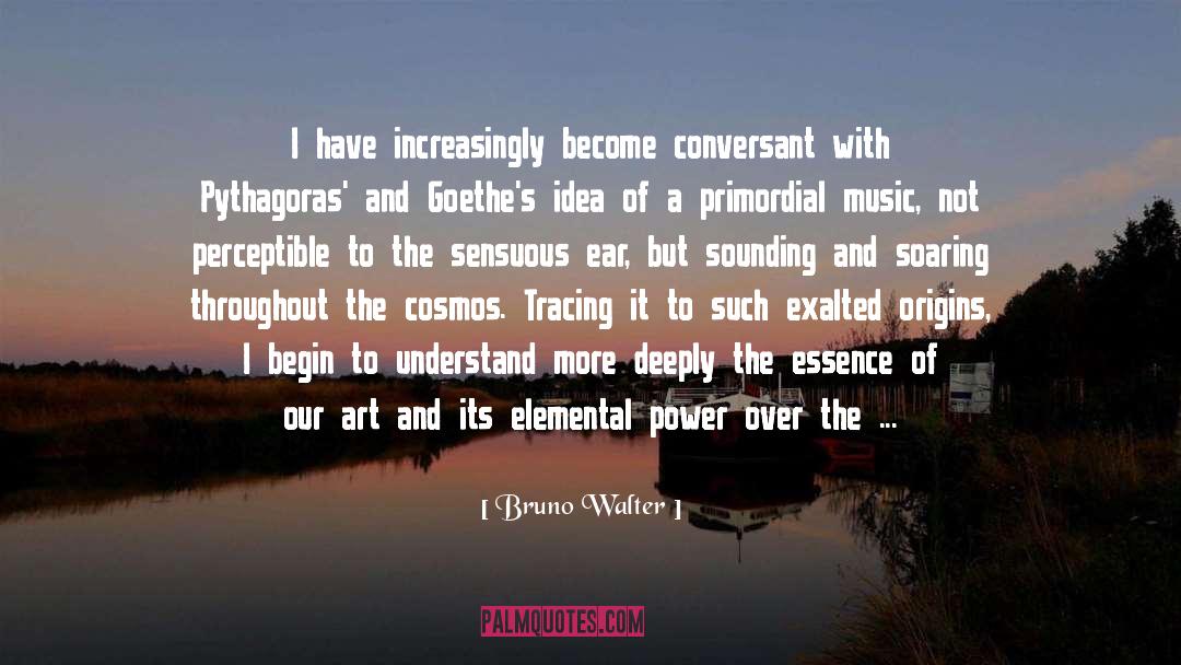 Cosmos quotes by Bruno Walter