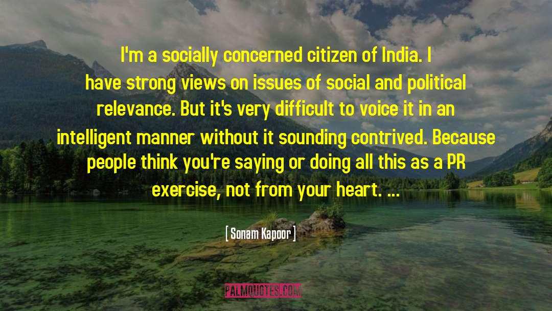 Cossec Pr quotes by Sonam Kapoor