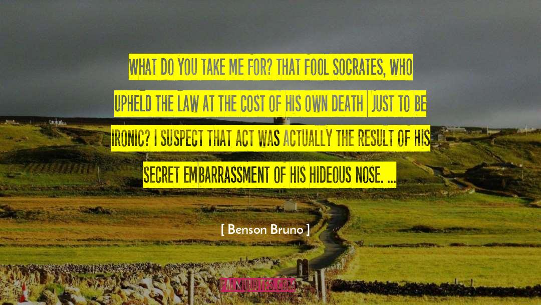 Cost Of Death Penalty quotes by Benson Bruno