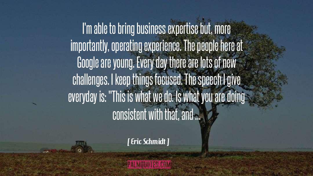 Cost Of Doing Business quotes by Eric Schmidt
