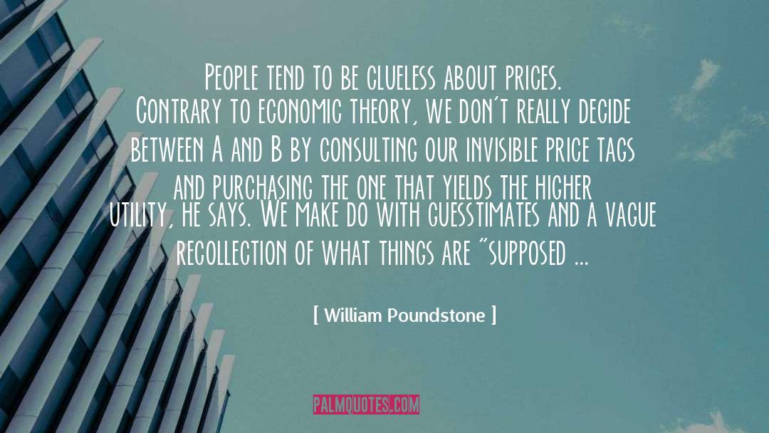 Cost quotes by William Poundstone