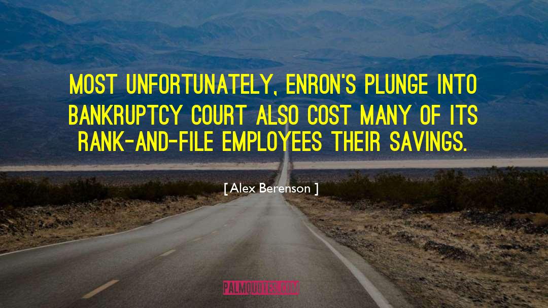 Cost Savings quotes by Alex Berenson