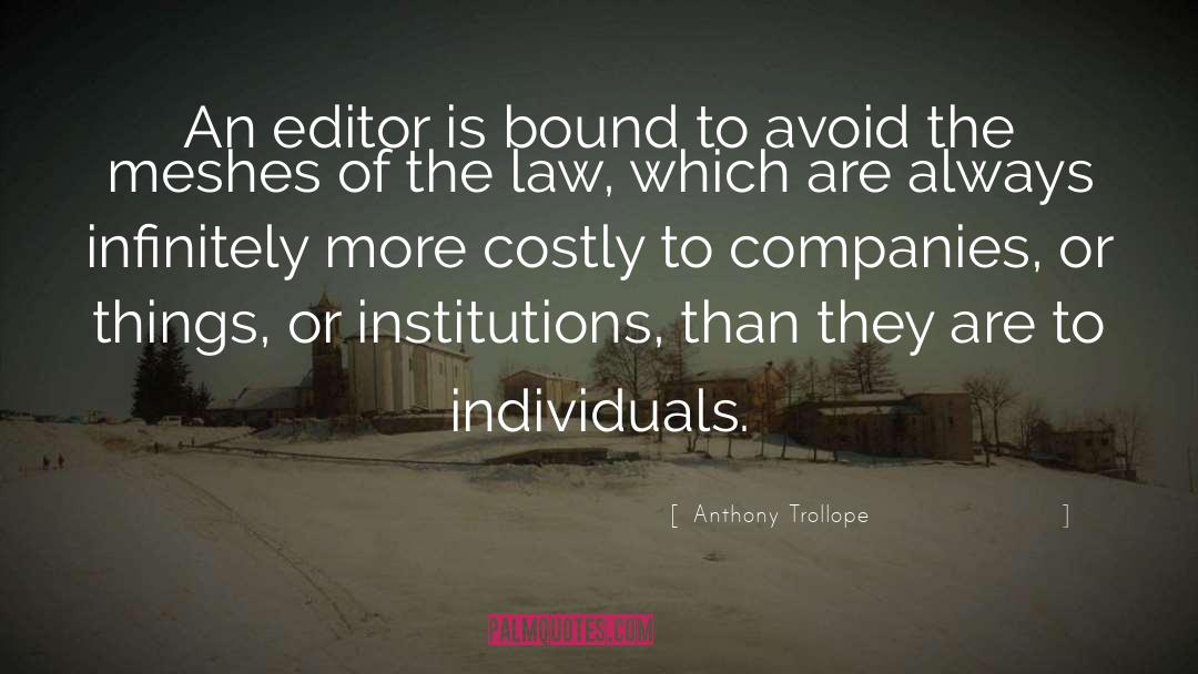 Costly quotes by Anthony Trollope