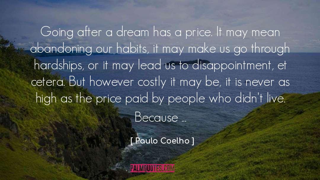 Costly quotes by Paulo Coelho