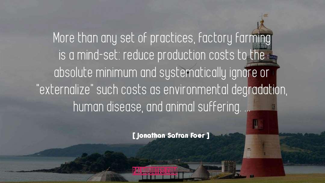 Costs quotes by Jonathan Safran Foer