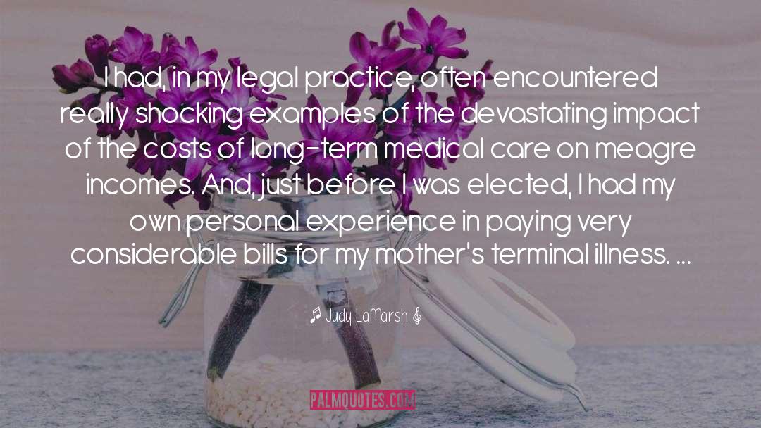 Costs quotes by Judy LaMarsh