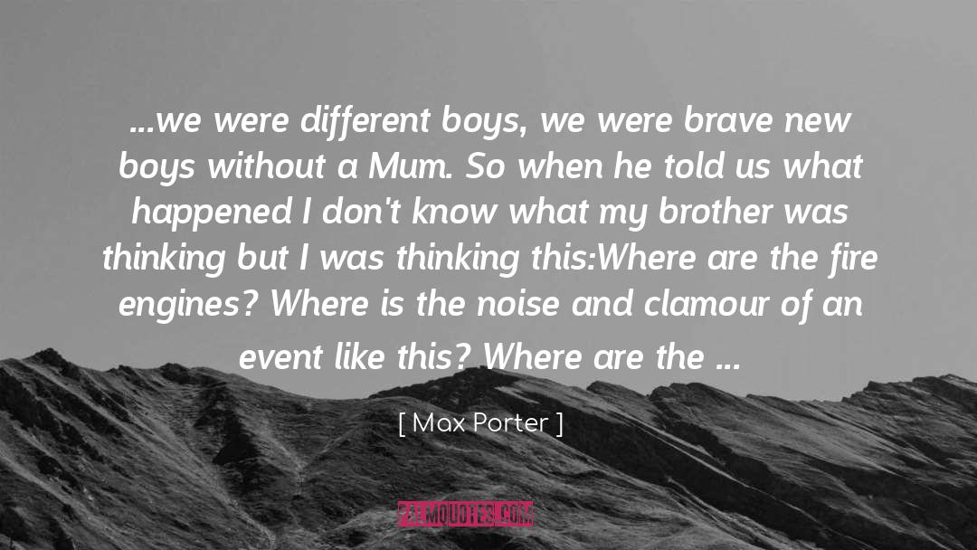 Cosy quotes by Max Porter
