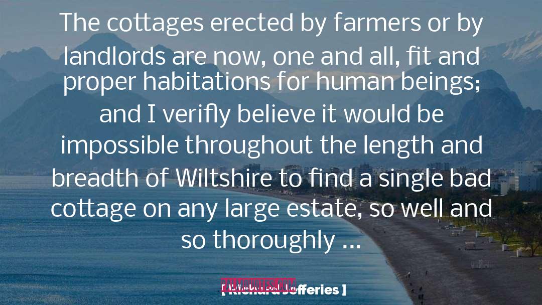 Cottages quotes by Richard Jefferies