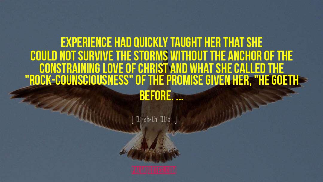 Counsciousness quotes by Elisabeth Elliot