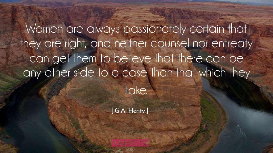 Counsel quotes by G.A. Henty