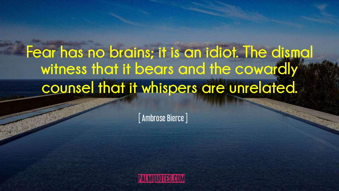 Counsel S Objection quotes by Ambrose Bierce