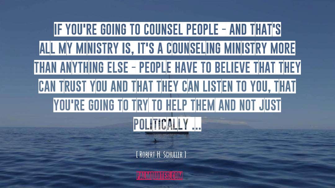 Counseling quotes by Robert H. Schuller