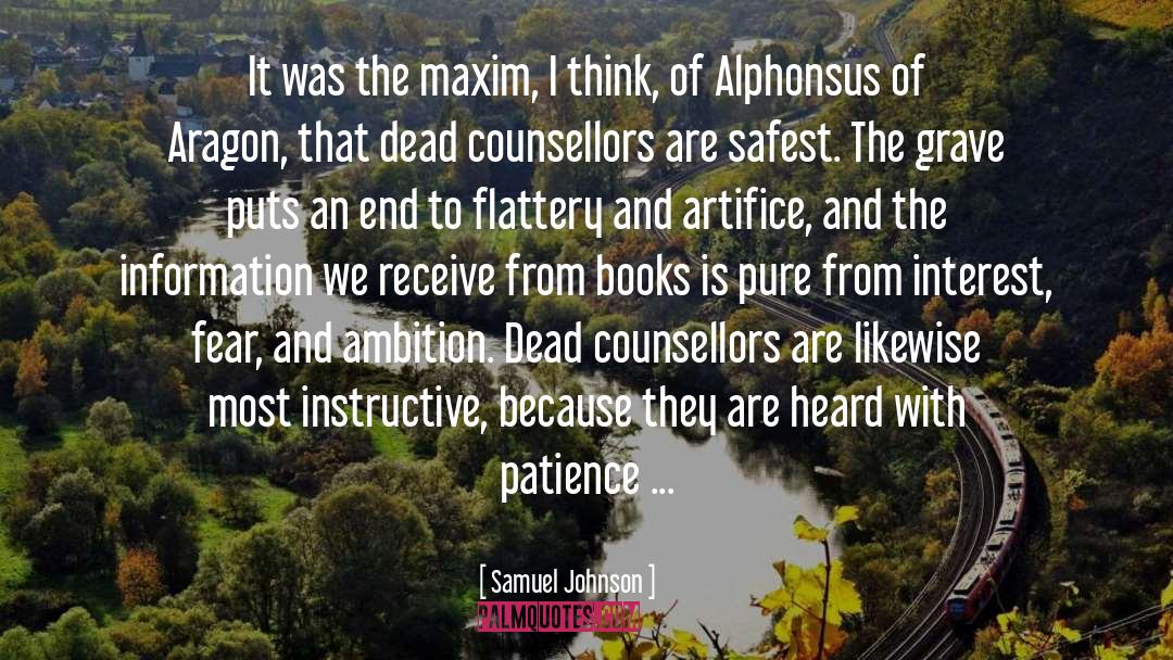 Counsellors quotes by Samuel Johnson