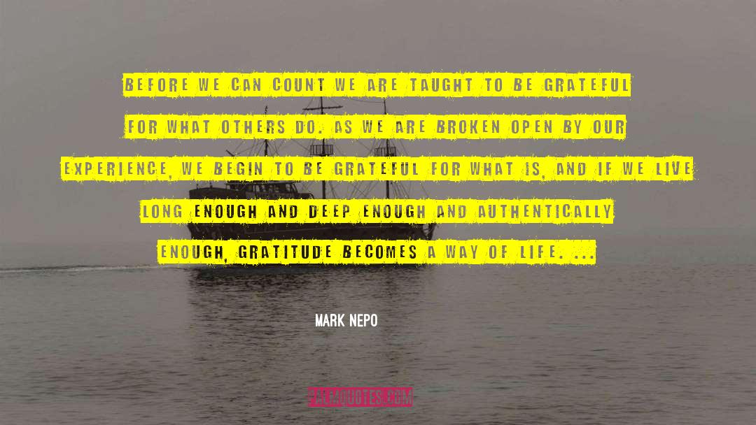 Count And Be Counted quotes by Mark Nepo