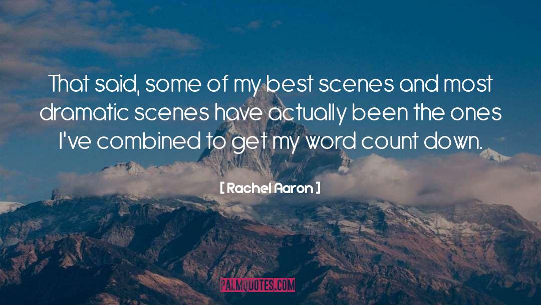 Count Down quotes by Rachel Aaron