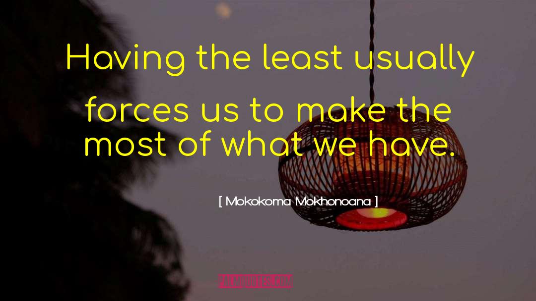 Count Your Blessings quotes by Mokokoma Mokhonoana