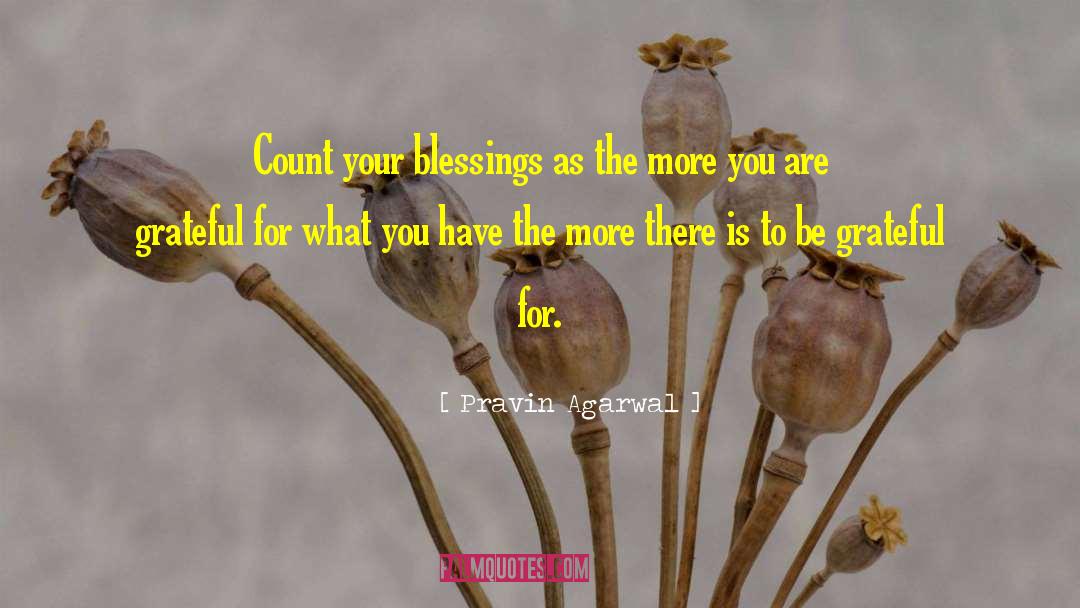 Count Your Blessings quotes by Pravin Agarwal