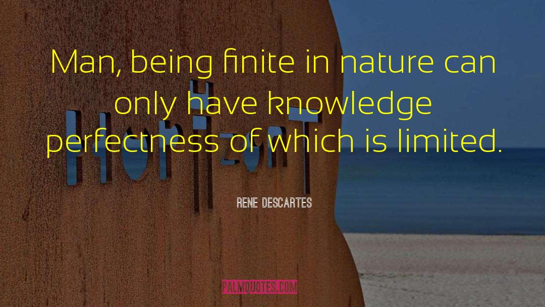 Countably Finite quotes by Rene Descartes