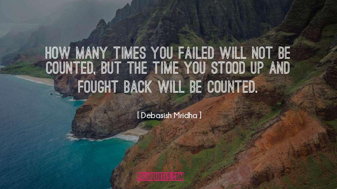 Counted quotes by Debasish Mridha