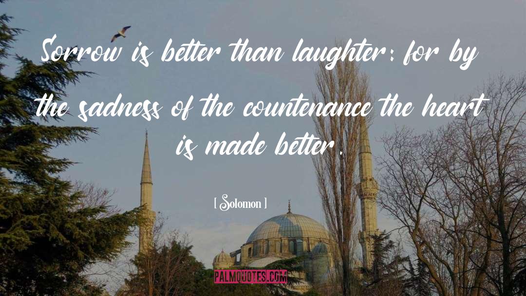 Countenance quotes by Solomon