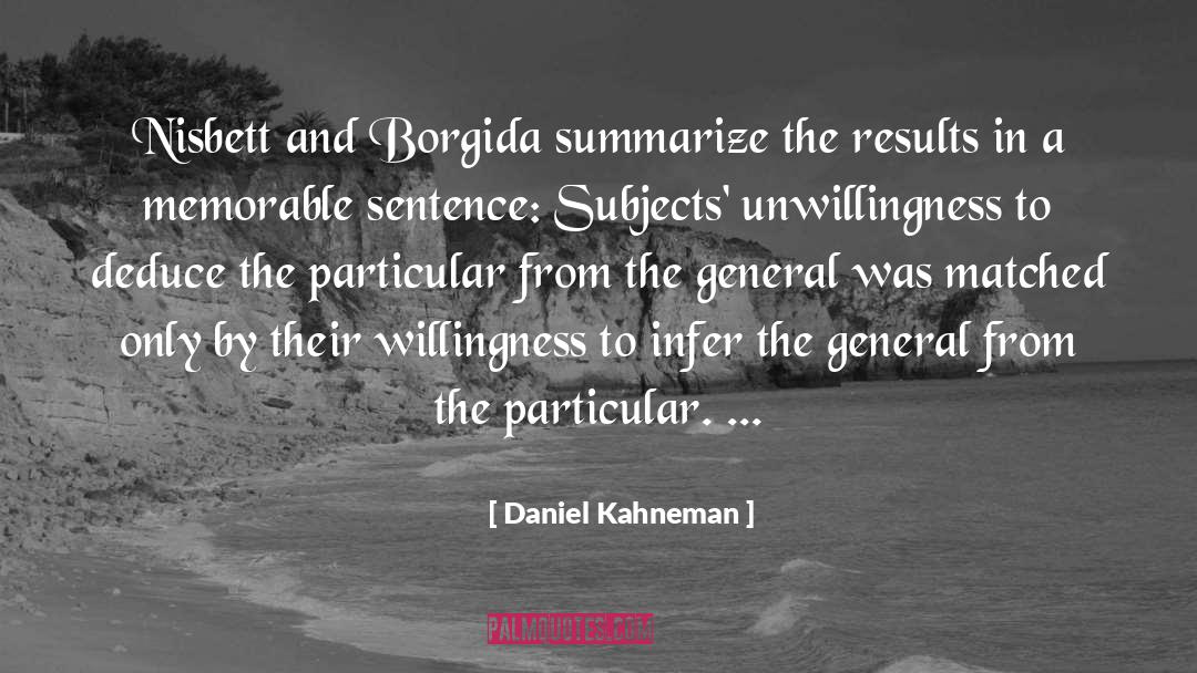 Countenances In A Sentence quotes by Daniel Kahneman