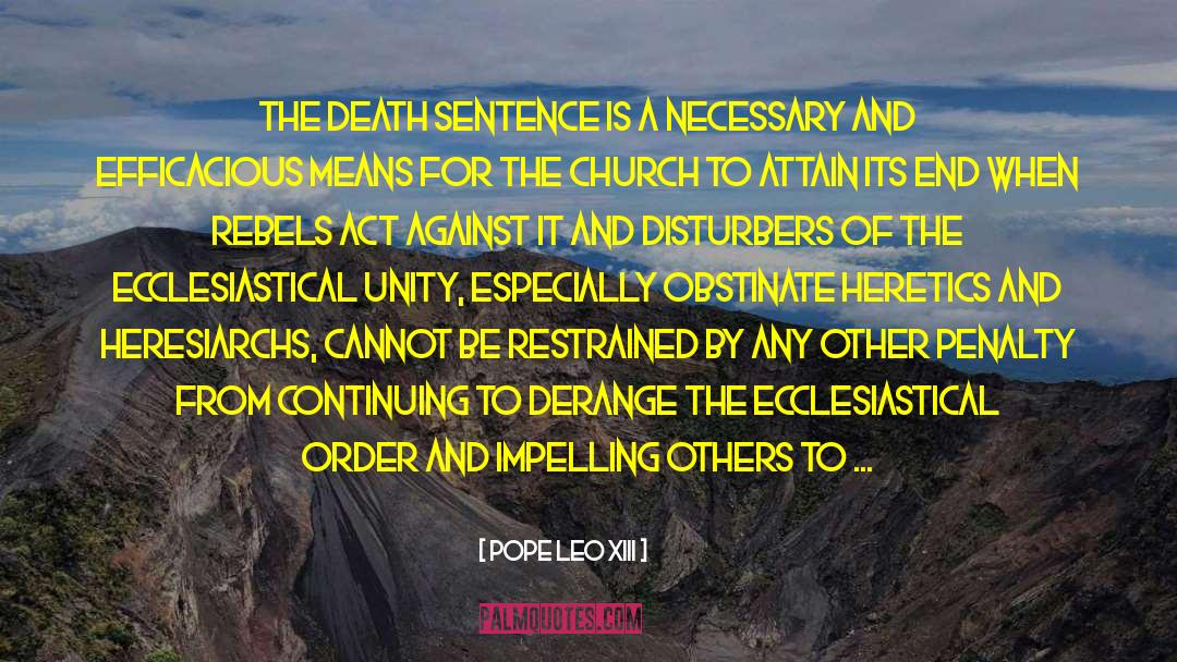 Countenances In A Sentence quotes by Pope Leo XIII