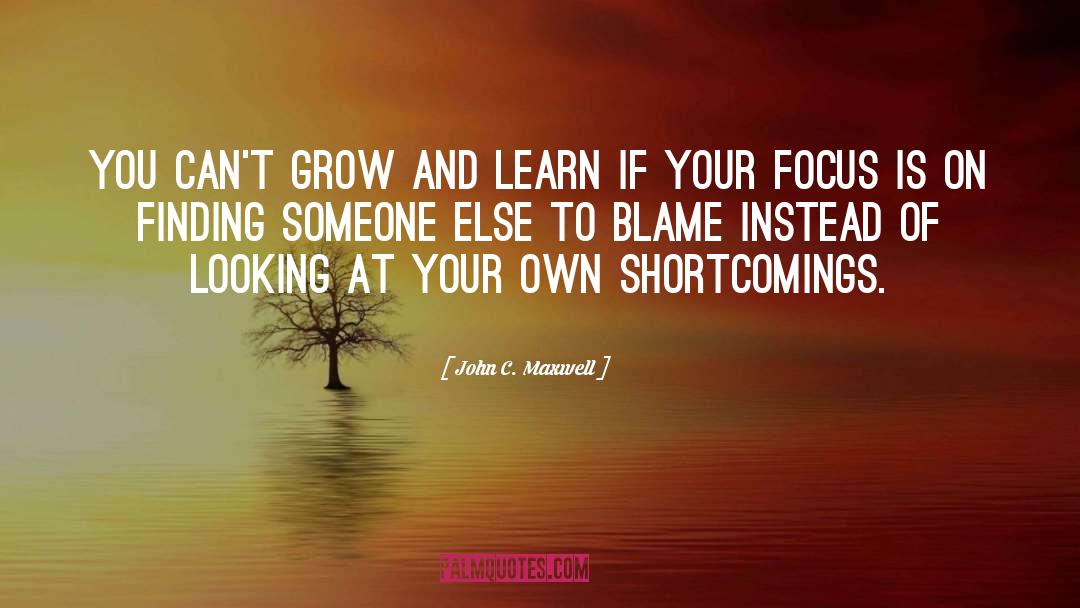 Counter Blame quotes by John C. Maxwell