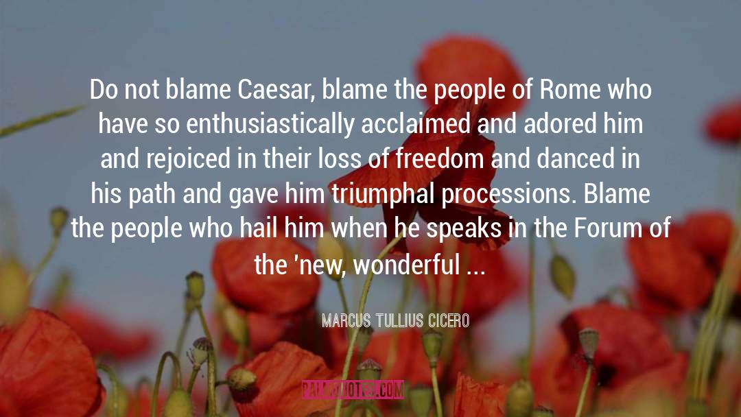 Counter Blame quotes by Marcus Tullius Cicero