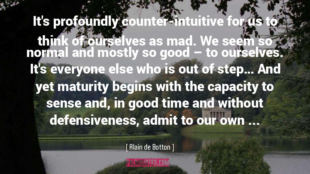 Counter quotes by Alain De Botton