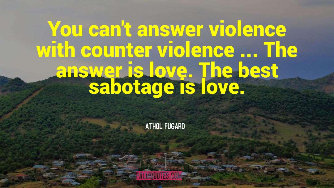 Counter Terrorism quotes by Athol Fugard