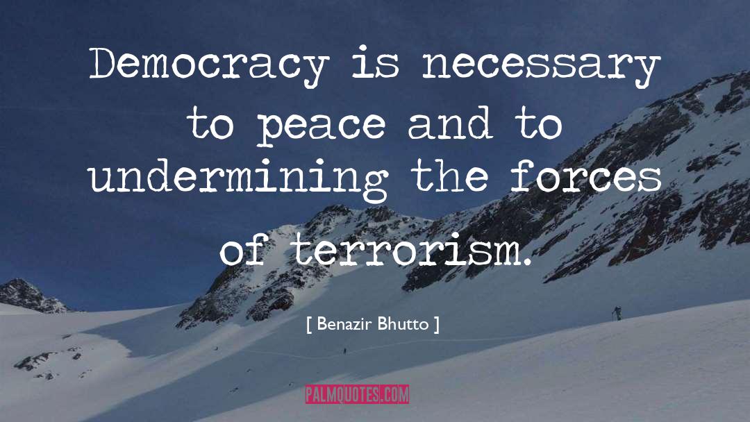 Counter Terrorism quotes by Benazir Bhutto