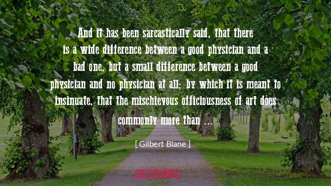 Counterbalance quotes by Gilbert Blane