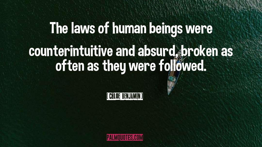 Counterintuitive quotes by Chloe  Benjamin