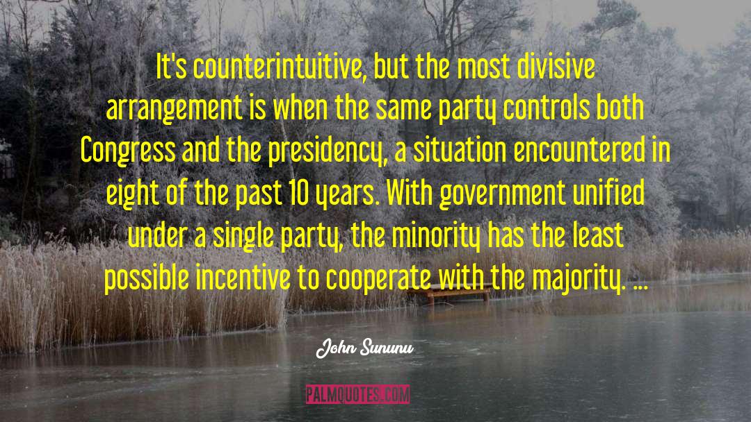 Counterintuitive quotes by John Sununu