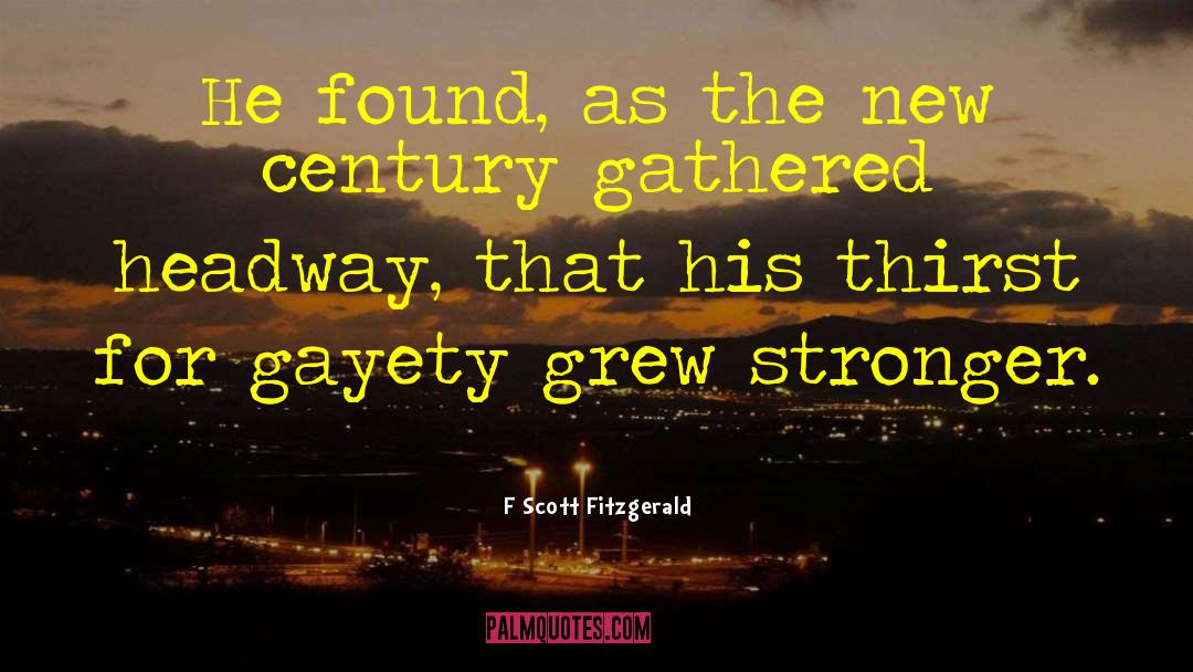 Counterweight Headway quotes by F Scott Fitzgerald