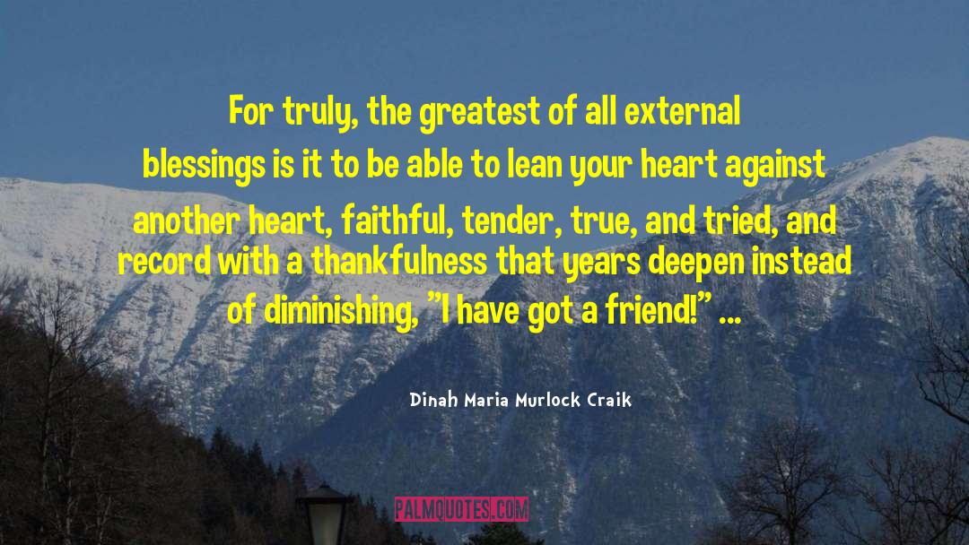 Counting Blessings quotes by Dinah Maria Murlock Craik