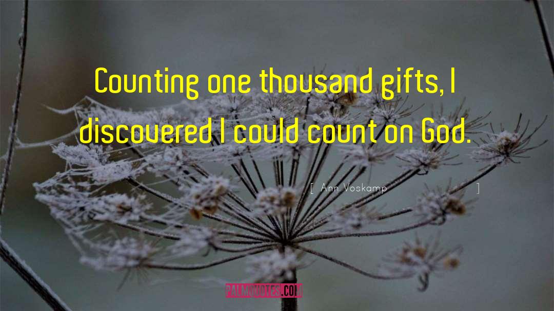 Counting quotes by Ann Voskamp