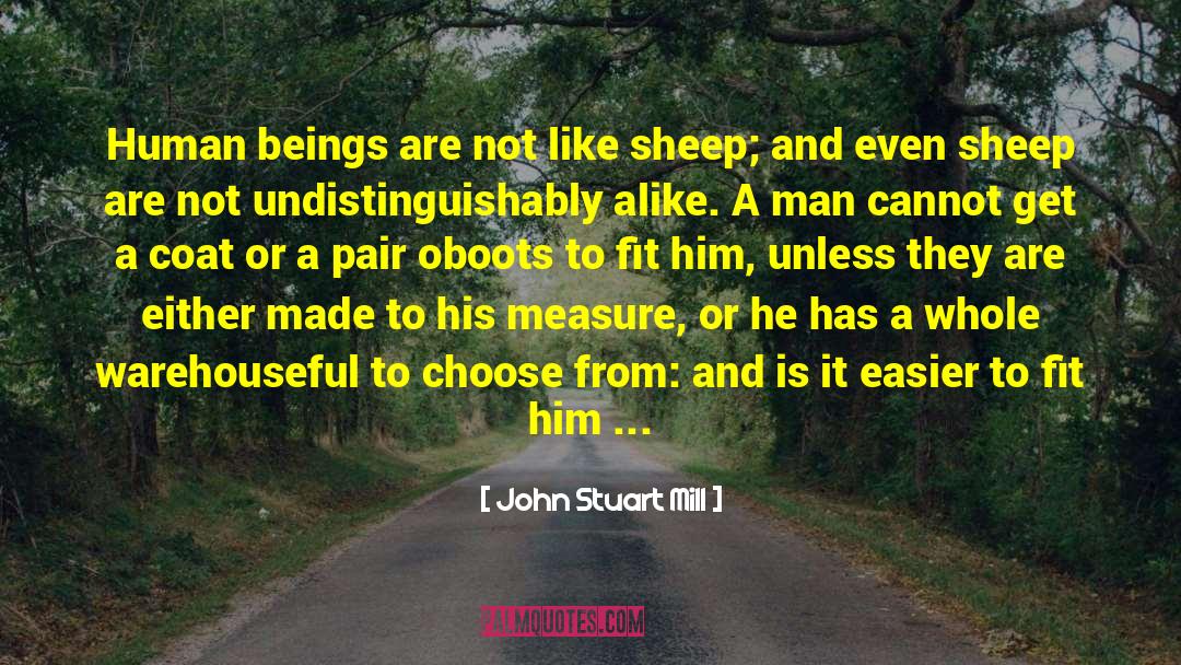 Counting Sheep quotes by John Stuart Mill