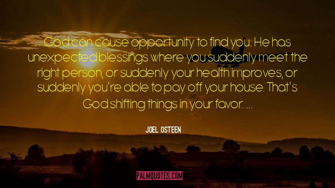 Counting Your Blessings quotes by Joel Osteen