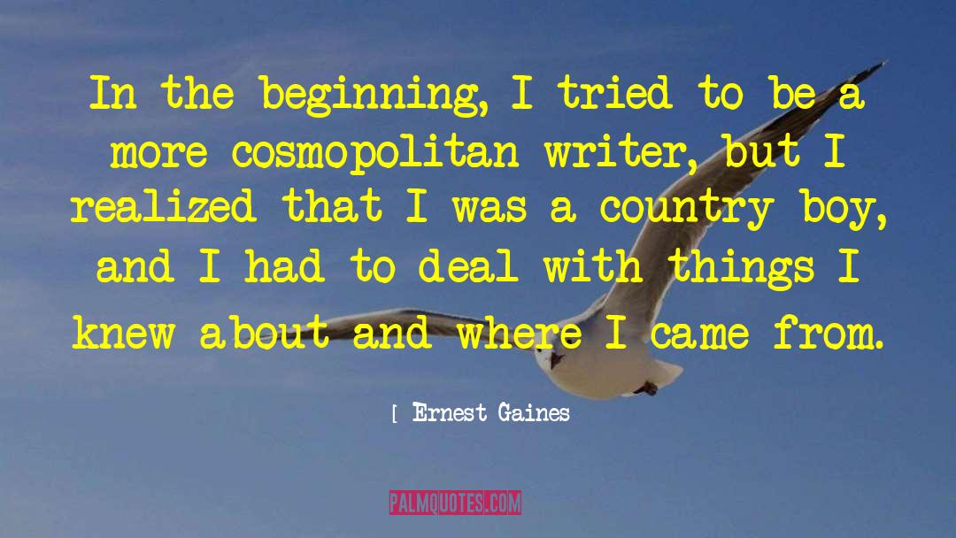 Country Boy quotes by Ernest Gaines