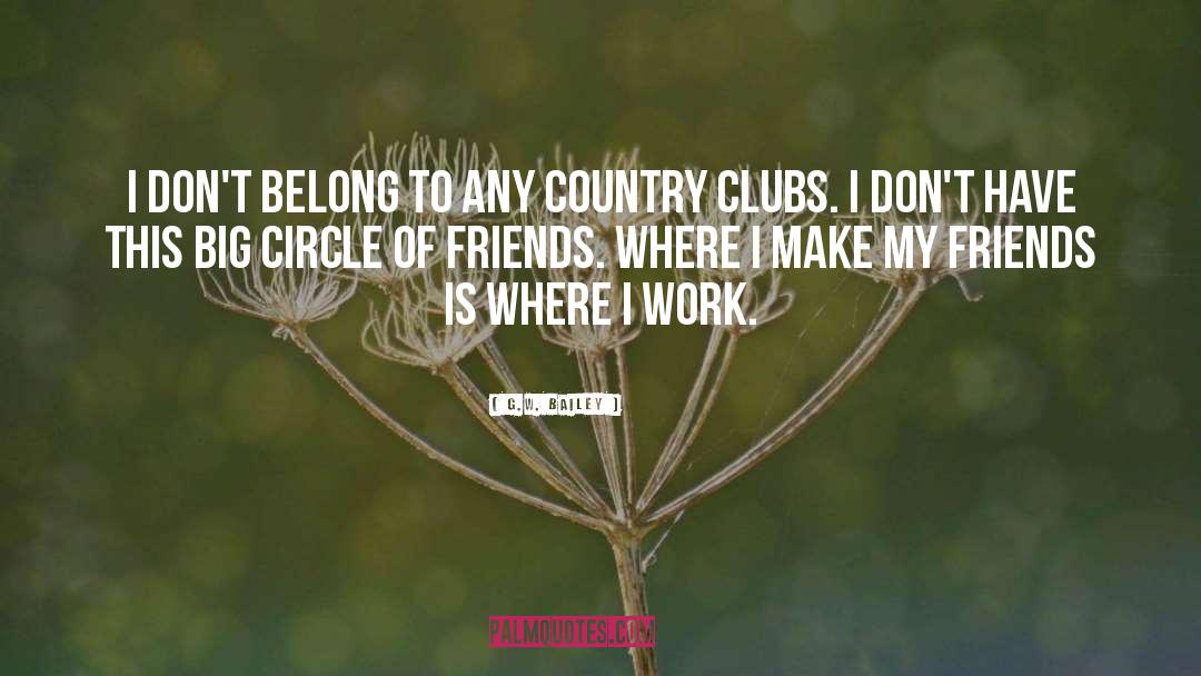 Country Clubs quotes by G.W. Bailey