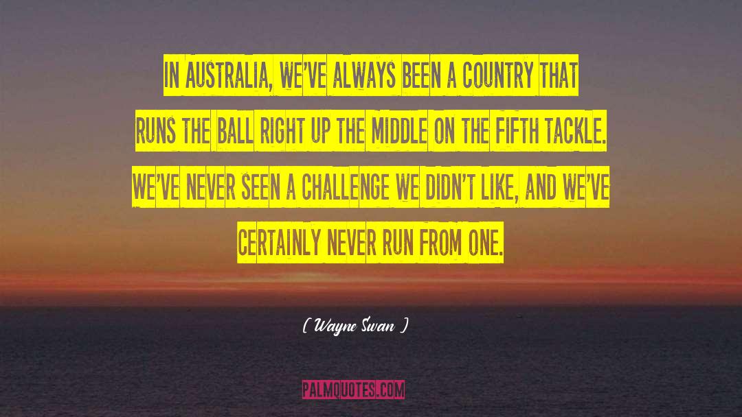 Country From Asia quotes by Wayne Swan