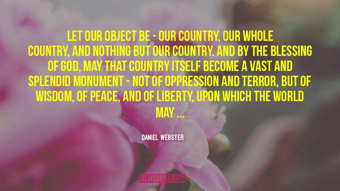 Country God quotes by Daniel Webster