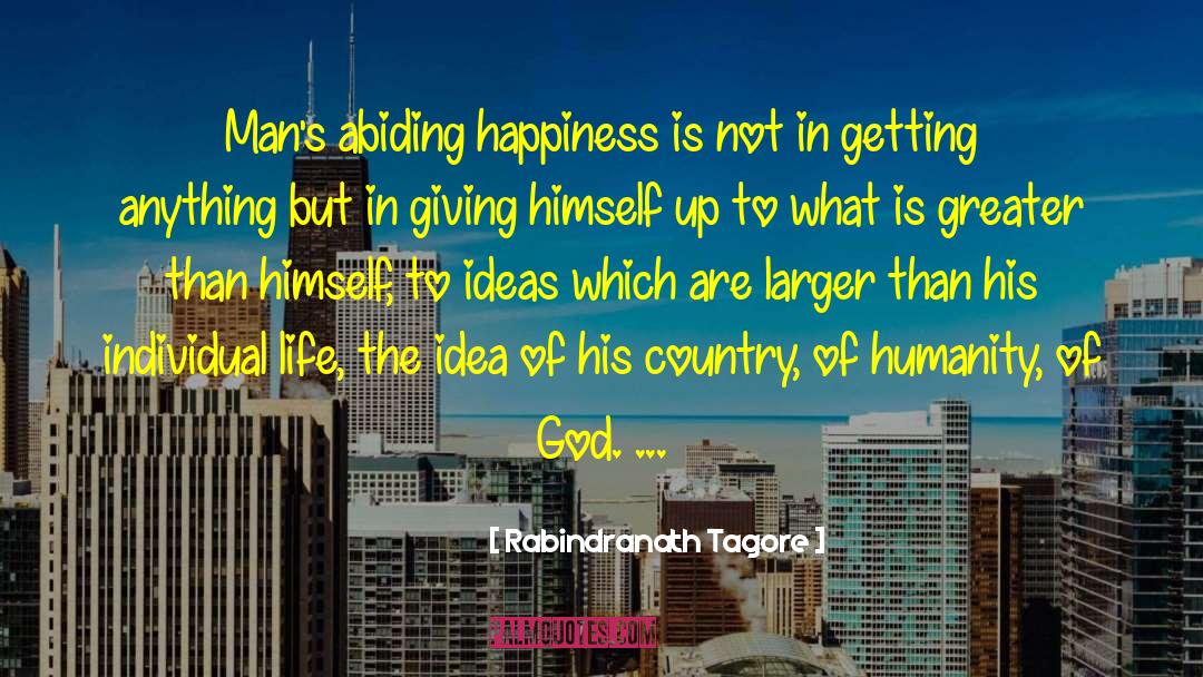 Country God quotes by Rabindranath Tagore