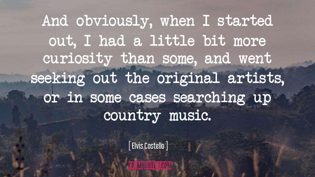 Country Music quotes by Elvis Costello