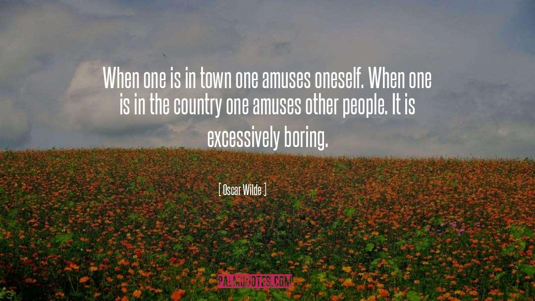 Country quotes by Oscar Wilde