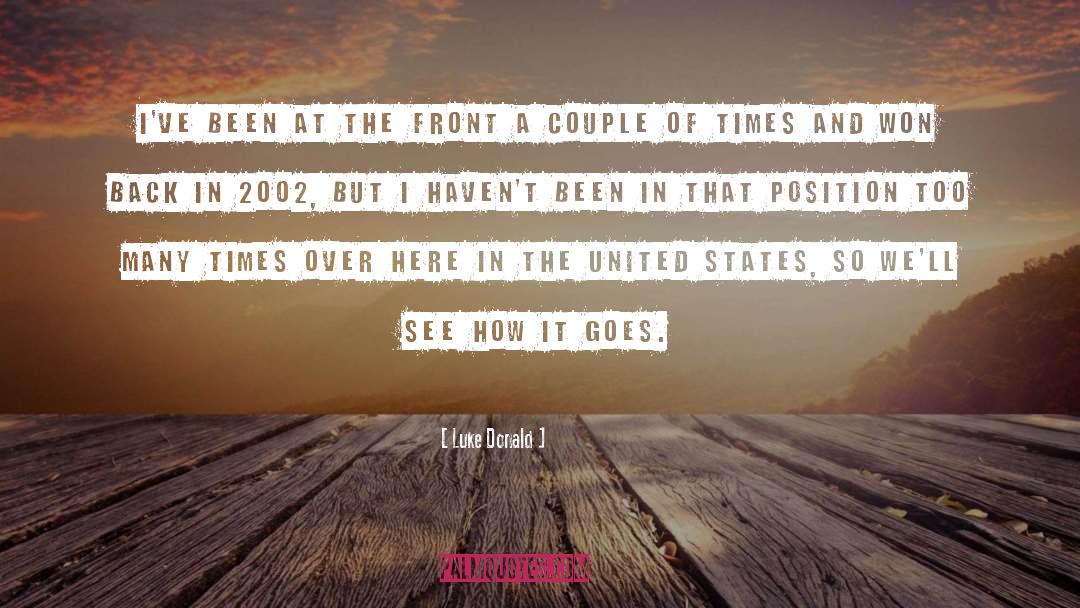 Couple Goals quotes by Luke Donald